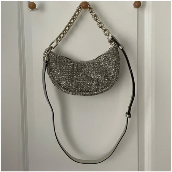 kate spade Smile Tweed Small Crossbody purse bag like new - Picture 14 of 16